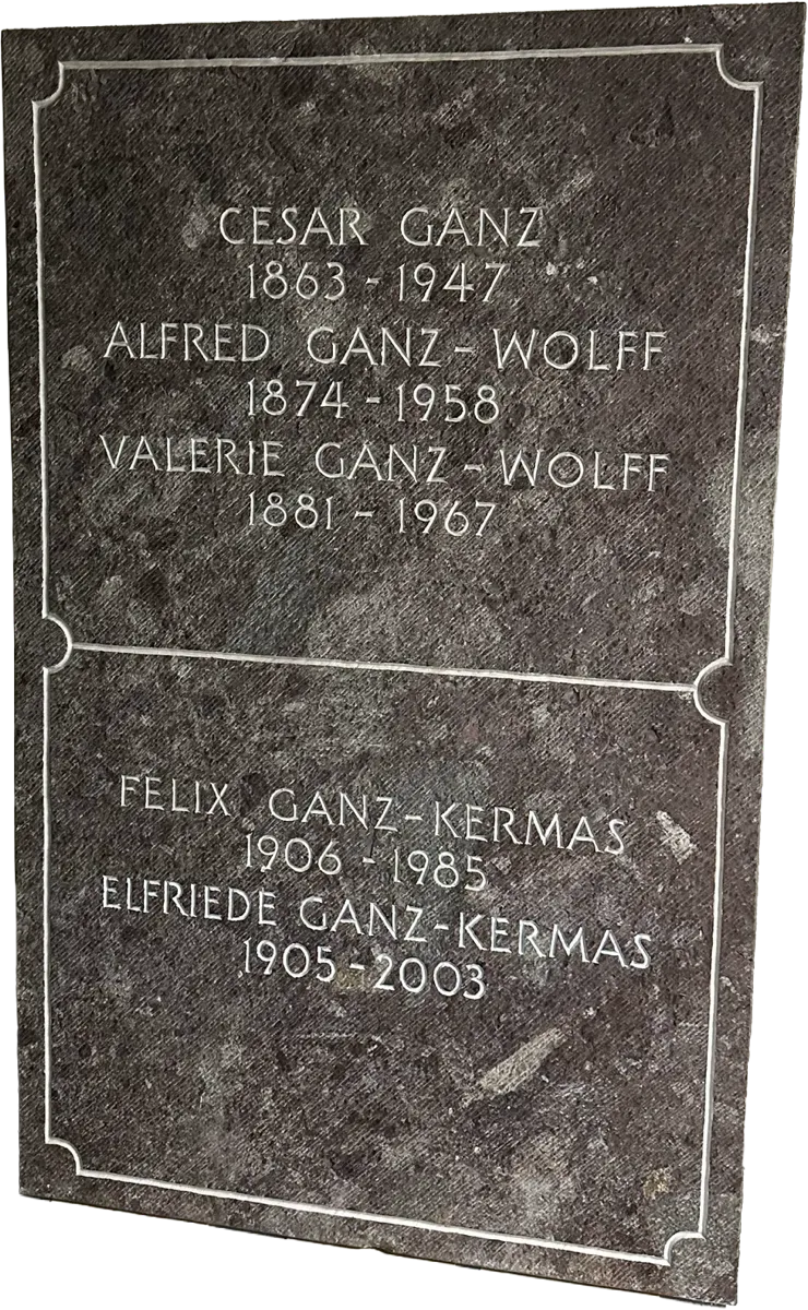 Grabmal Alfred & Valerie Ganz