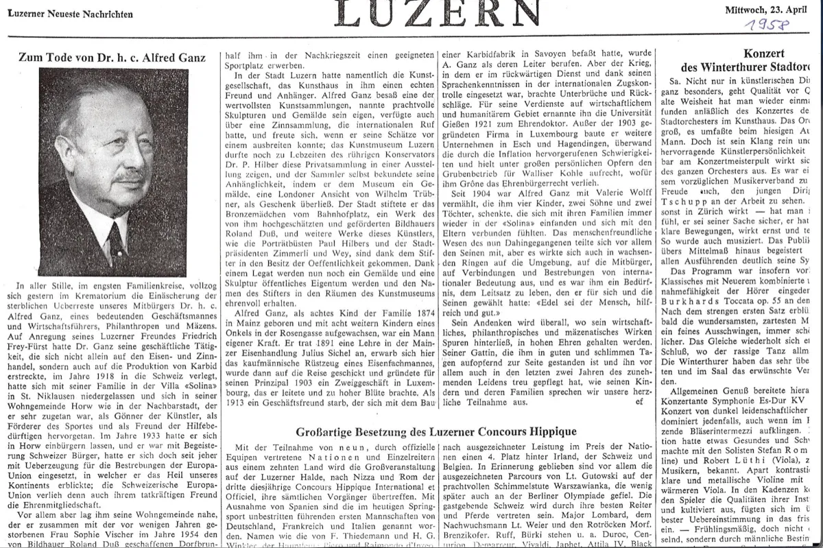 Nachruf Luzerner Neueste Nachrichten